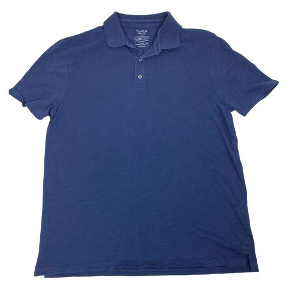 Vince Mens Dark Blue Polo Shirt size Medium - Picture 1 of 8